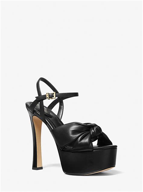 helena michael kors|Elena Leather Sandal .